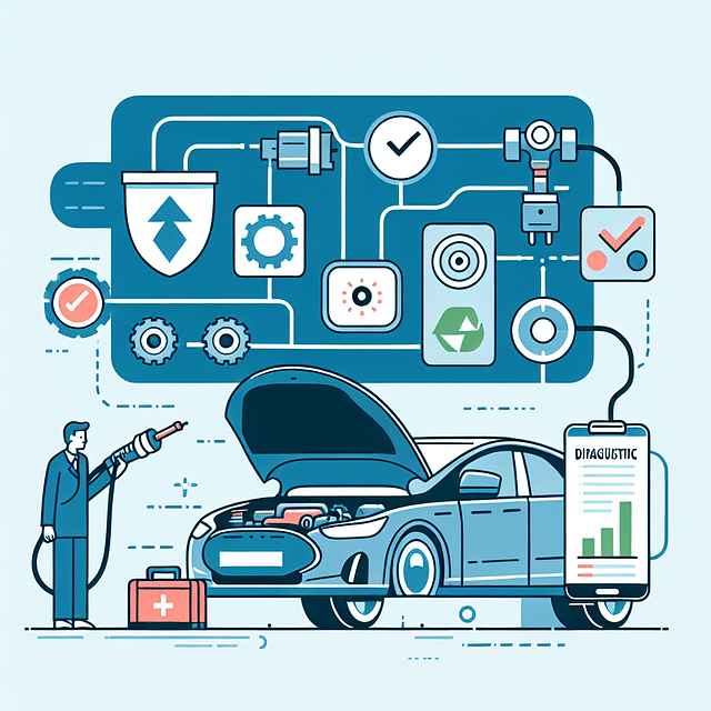 diagnostic check of an electric car's regenerative braking system
