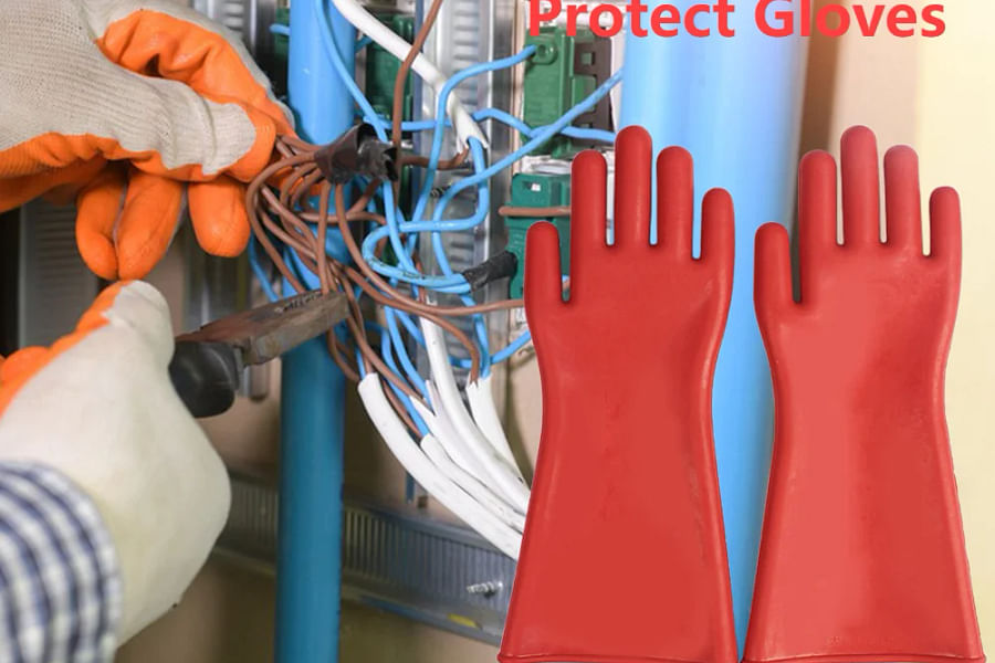 high voltage insulated gloves for electricians