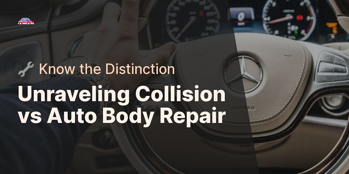 What is the difference between a collision/body shop and an auto body